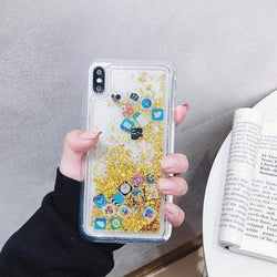 Quicksand Cute Apps Icon Case - Jelly Cases