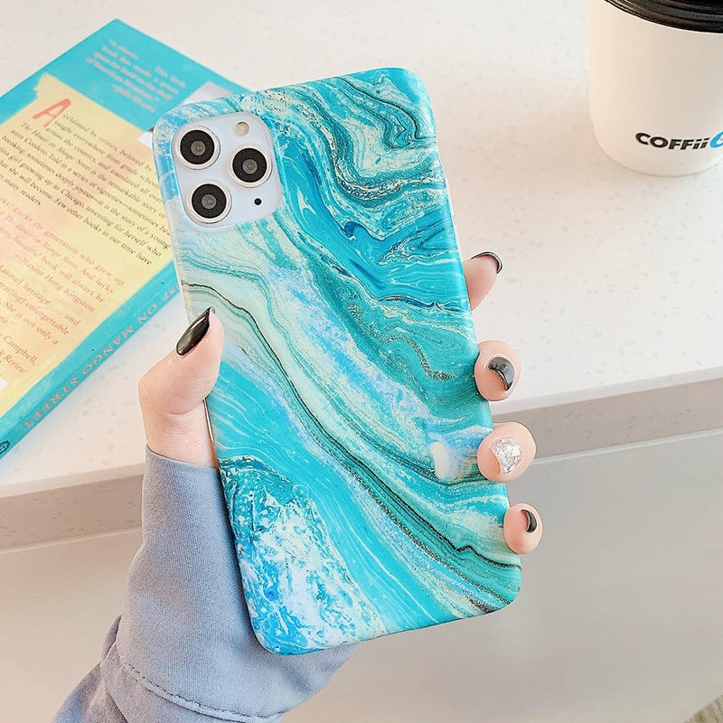 Sea Marble Color Case - Jelly Cases