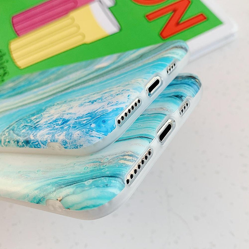 Sea Marble Color Case-C2901-S1-14PM-case-Jelly Cases