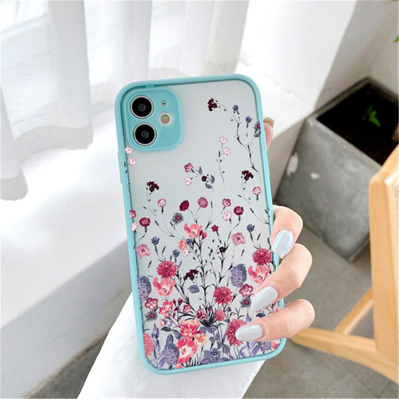 Shockproof Floral Case-CH2668-GN14PM-case-Jelly Cases
