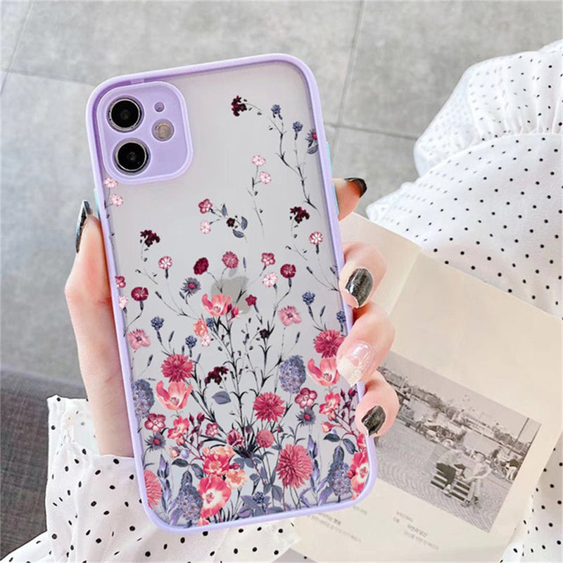Shockproof Floral Case-CH2668-PE11-case-Jelly Cases