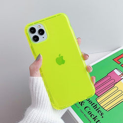 Shockproof Transparent Neon Case - Jelly Cases
