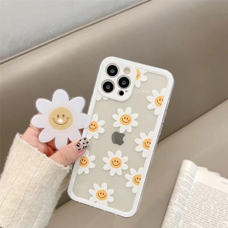 Smiley Flowers Case-CH2941-S1-11P-case-Jelly Cases