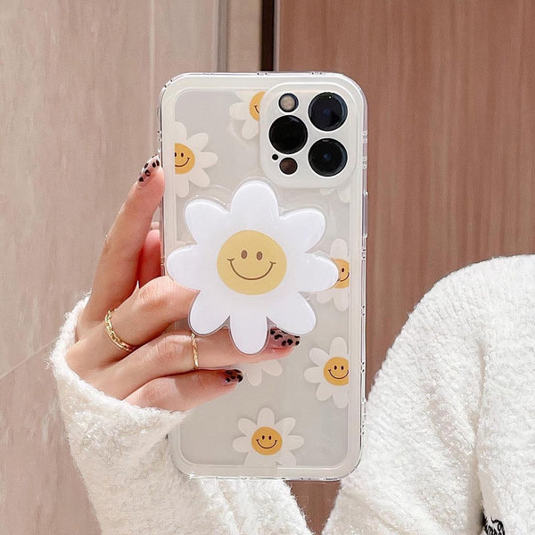 Smiley Flowers Case - Jelly Cases