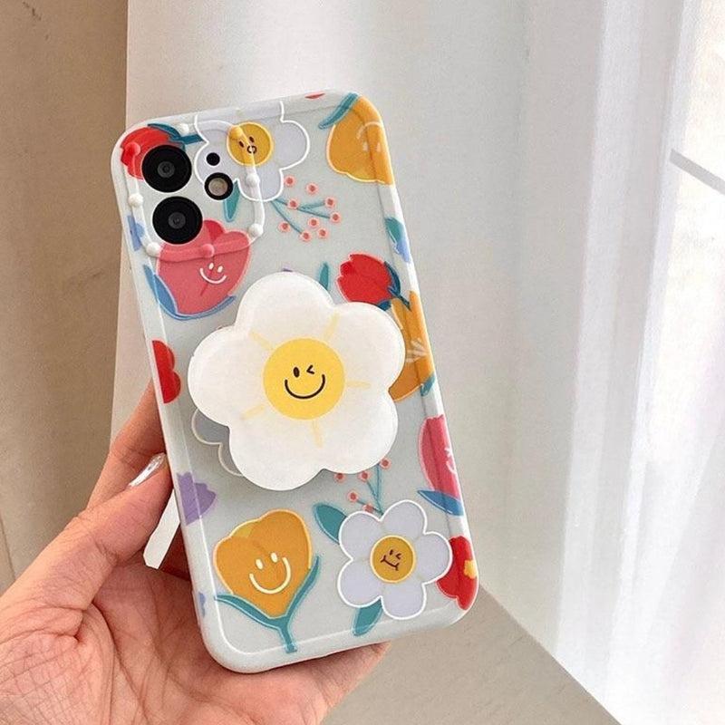 Smiley Flowers Case-CH2941-S2-13PM-case-Jelly Cases