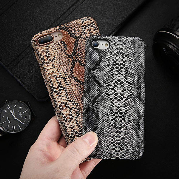 Snake Skin Leather Case - Jelly Cases