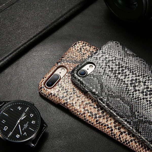 Snake Skin Leather Case - Jelly Cases