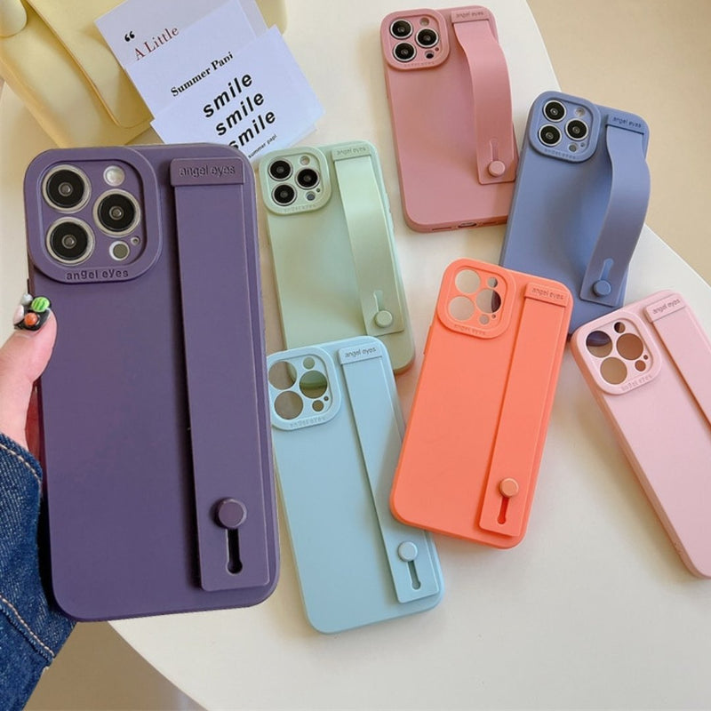 Solid Candy Color Case + Wrist Strap-C2968-WE14PM-case-Jelly Cases