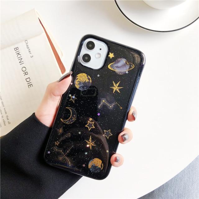 Stars And Planets Case-C2836-BKX/XS-case-Jelly Cases