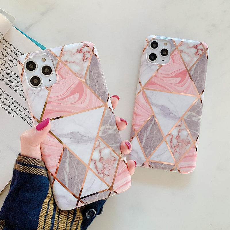 Triangular Marble Case - Jelly Cases