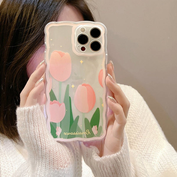 Tulip Wavy Clear Case-CH4090-7/8-case-Jelly Cases