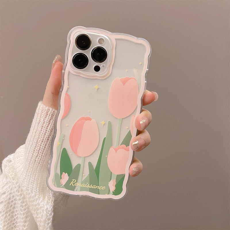 Tulip Wavy Clear Case-CH4090-7/8-case-Jelly Cases