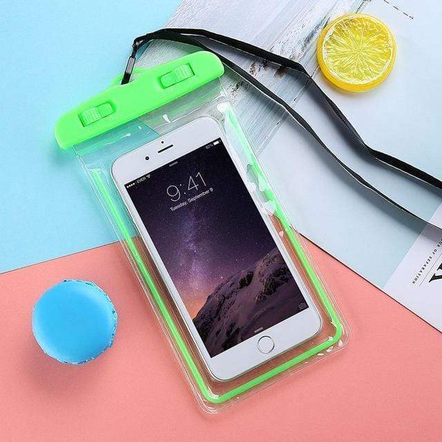 Universal Waterproof Phone Pouch Bag-C2832-GN--Jelly Cases