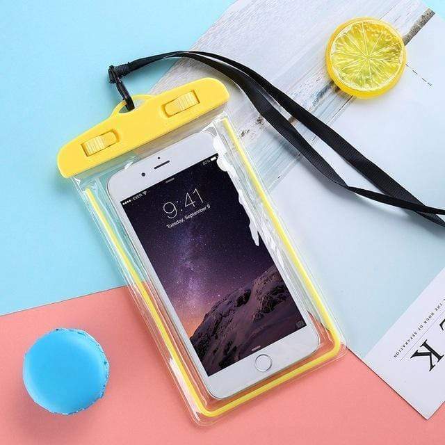 Universal Waterproof Phone Pouch Bag-C2832-YW--Jelly Cases