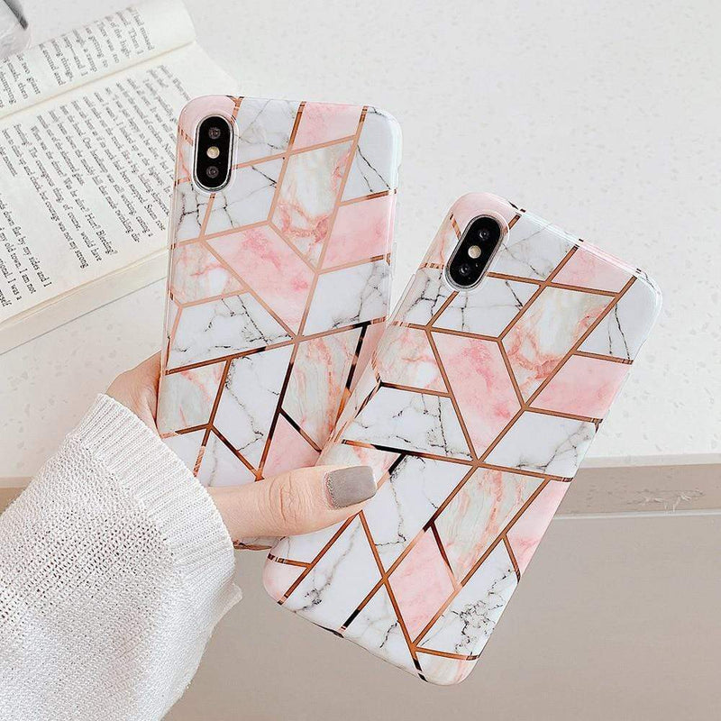 White Marble Case-C2877-6/6S-case-Jelly Cases