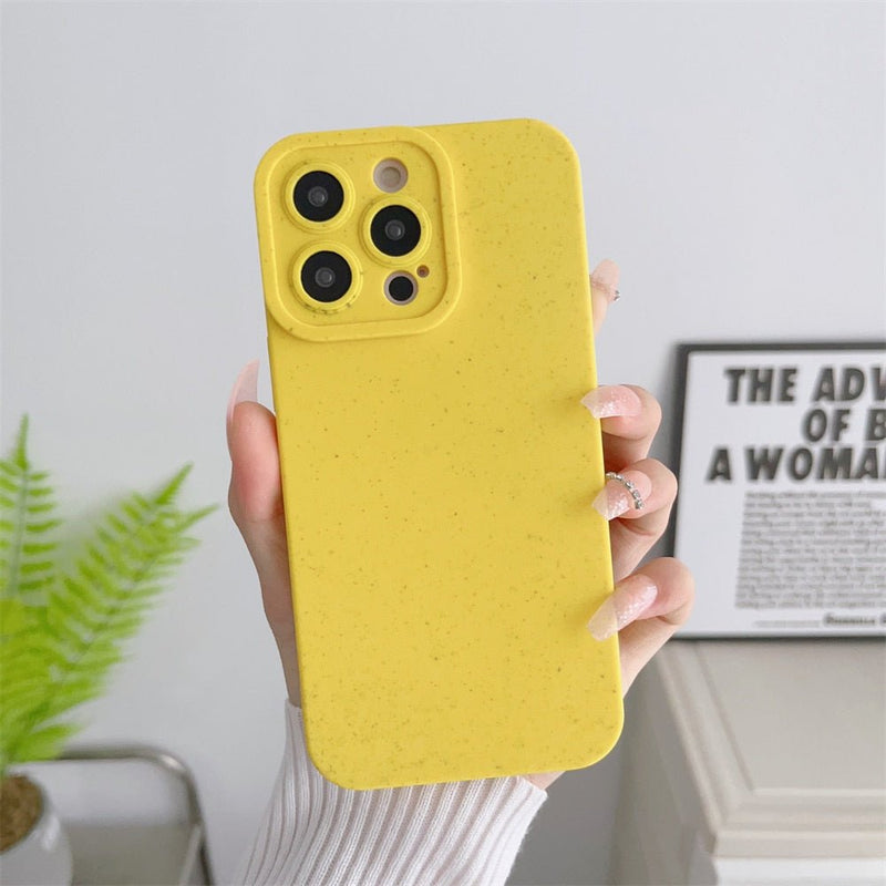Yellow Biodegradable Camera Protection Case-CH4107-14PM-case-Jelly Cases